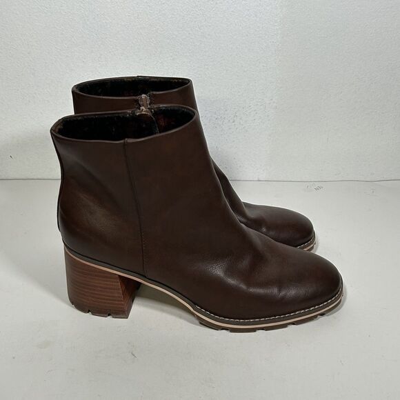 Kork's Boots Booties Size 11 Brown Block Heel New Classic Traditional Preppy - Picture 5 of 9